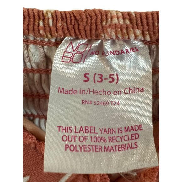 No Boundaries Floral High Low Dress Womens S Rust White - Picture 4 of 7